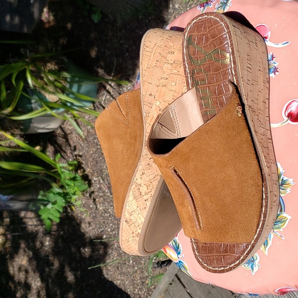 Sam Edelman Suede Ranger Wedge Sandals Size 9 - Picture 5 of 16